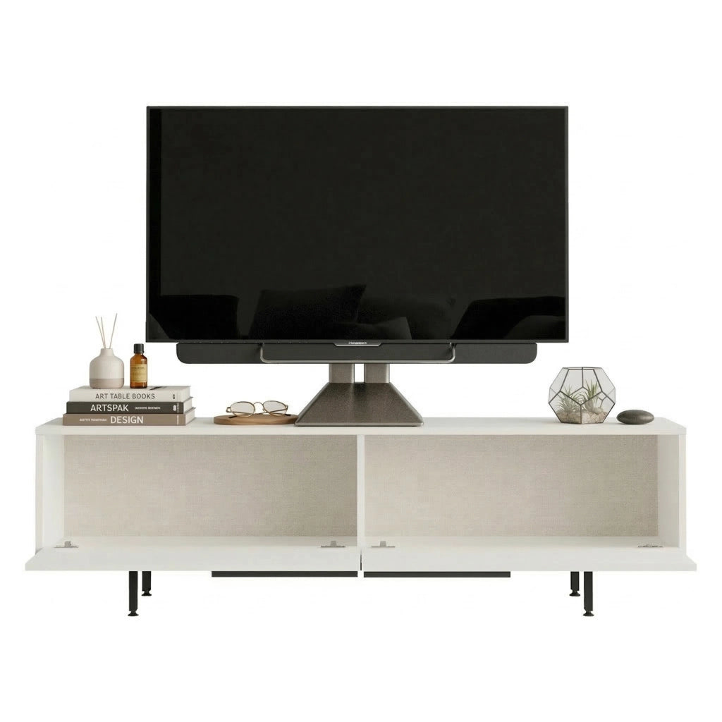Palmi, Mobile Porta tv 2 Ante, 160x36x45h cm Bianco