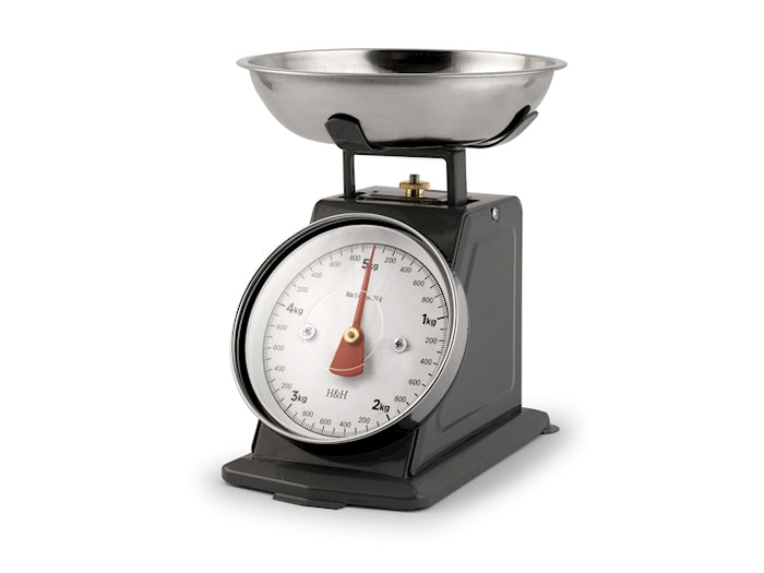 Bilancia cucina meccanica in acciaio inox colore antracite