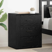 Armadio da Notte Rovere Nero 35 x 50 x 60 cm Legno multistrato 881062