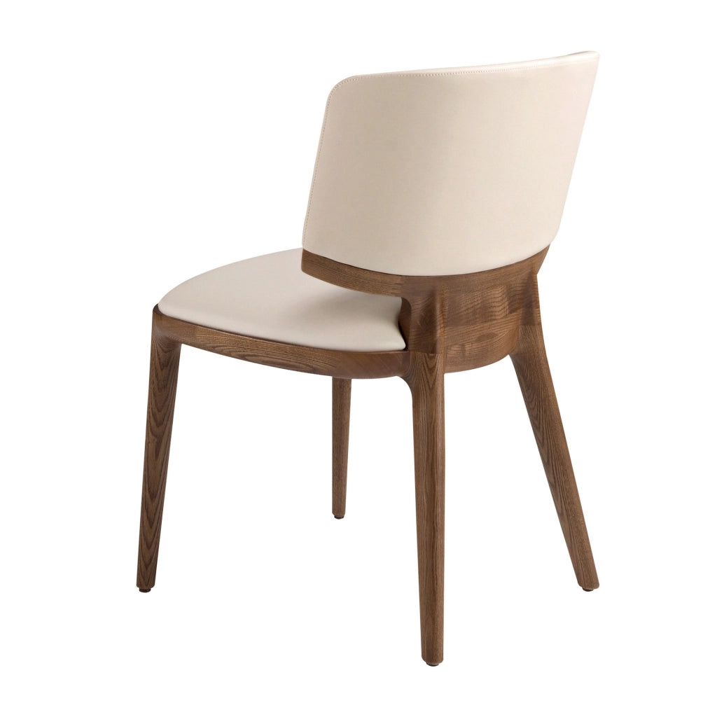 Sedia in similpelle crema