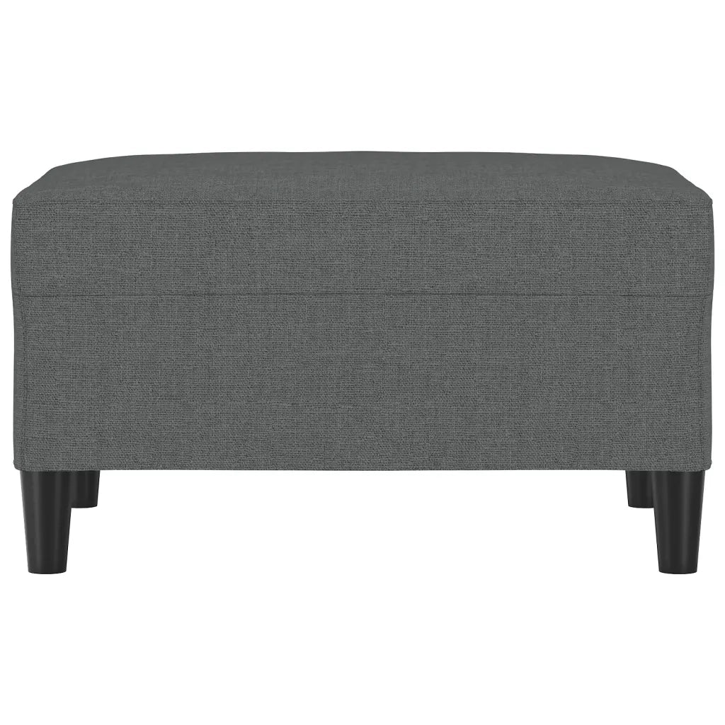 Poggiapiedi Grigio Scuro 70x55x41 cm in Tessuto 349304