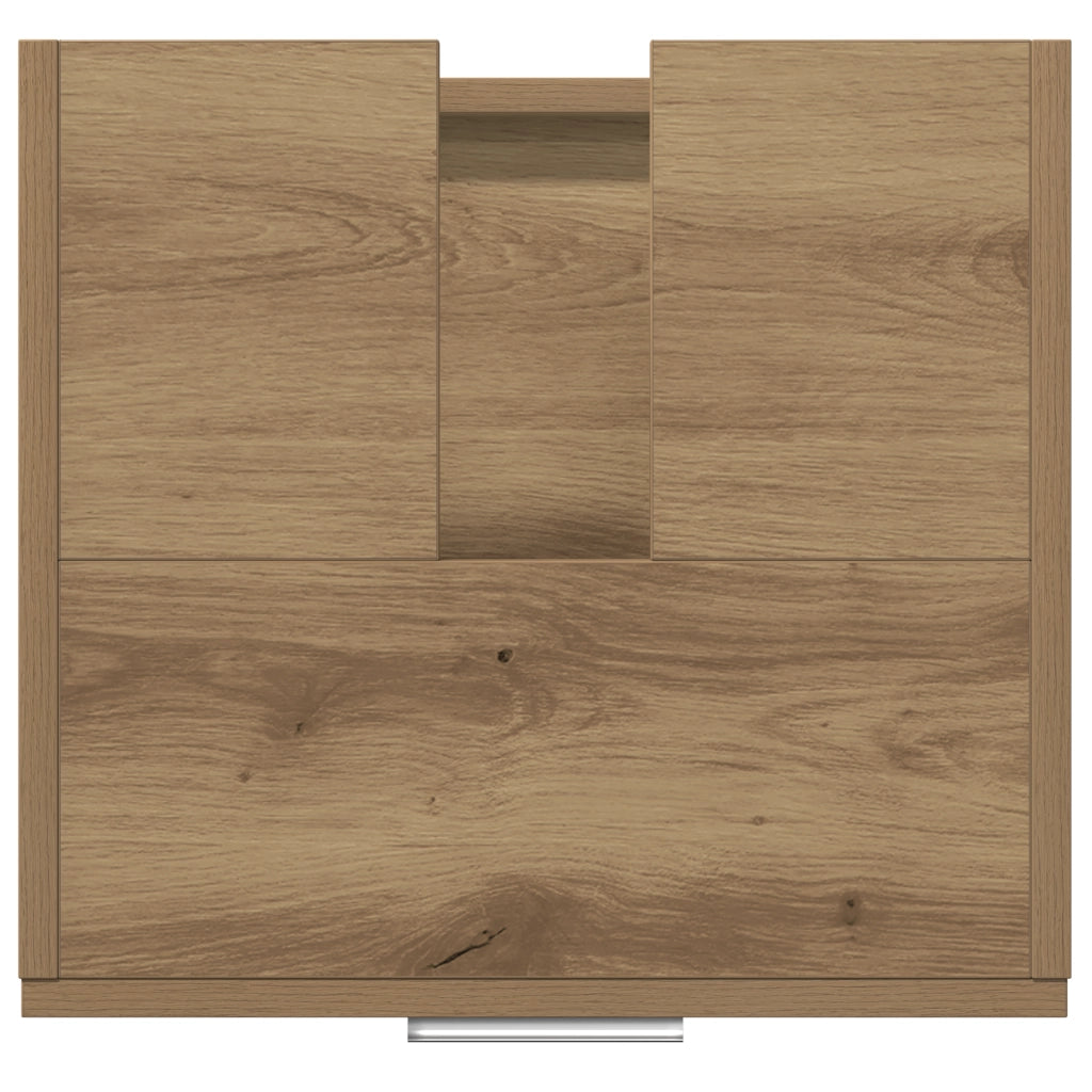 Mobile Lavabo Rovere Artigianale 40x37x59 cm Legno ingegnerizzato