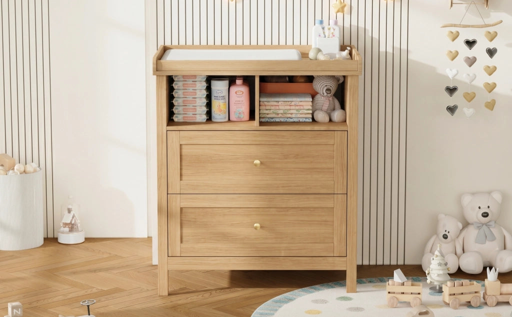 CASSETTIERA FASCIATOIO con piano removibile 82x50x90 cm MDF naturale