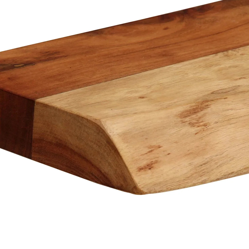 vidaXL Mensole da Parete 2 pz 40x20x3,5 cm in Legno Massello di Acacia