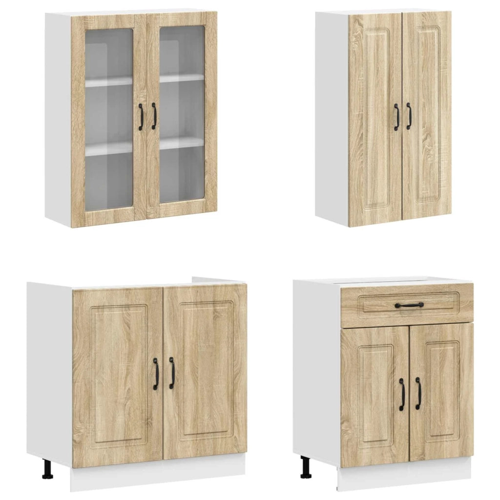 Unità Cucina KALMAR 4 pcs Rovere Sonoma Legno ingegnerizzato 3438307