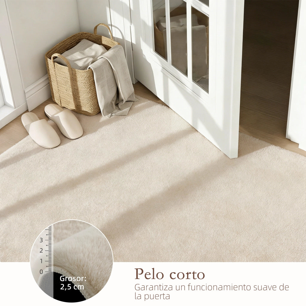 Tappeto Moderno Pelo Lungo Lavabile ¨C zephmum ¨C Crema 120x160 cm