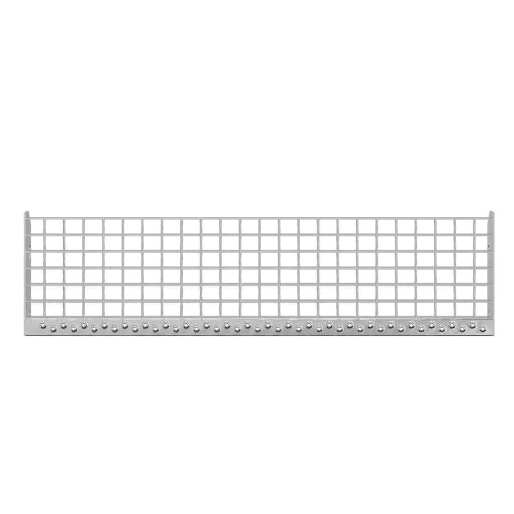 Gradino in Griglia 90x24x7 cm Acciaio Zincato