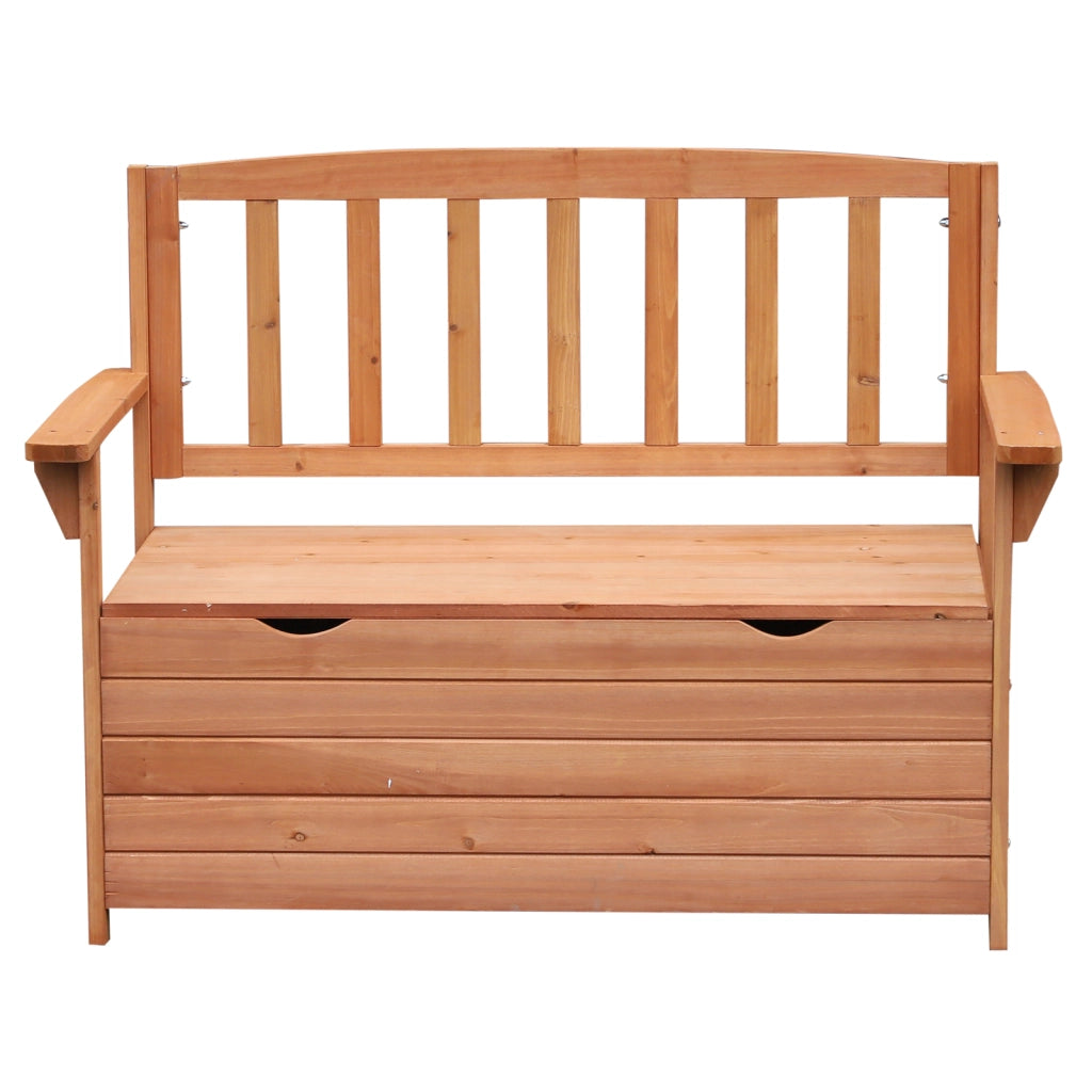Panchina Giardino Legno Pino con Sedile Portariviste ¨C zephmum ¨C 112x58x84 cm