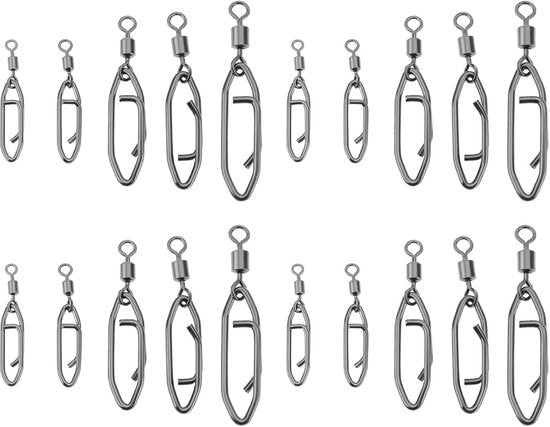Visclips in Acciaio Inossidabile da 50 - Cambio Rapido a Cardano - Corrosione Resistente - Per Acqua Salata/Acqua Dolce - Lunghezza Totale 25-42 mm - Visclips per Hanno
