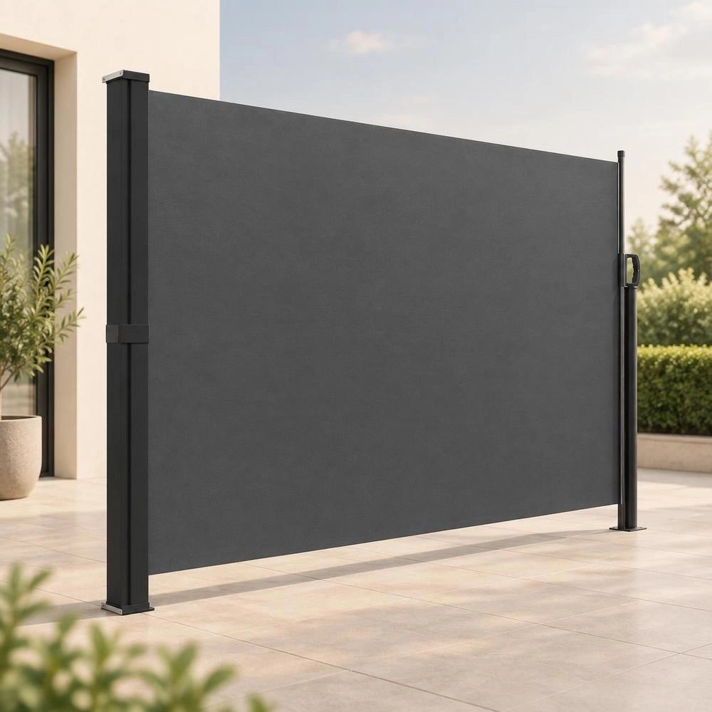 Extendable Side Awning, Anthracite, 160x500 Cm