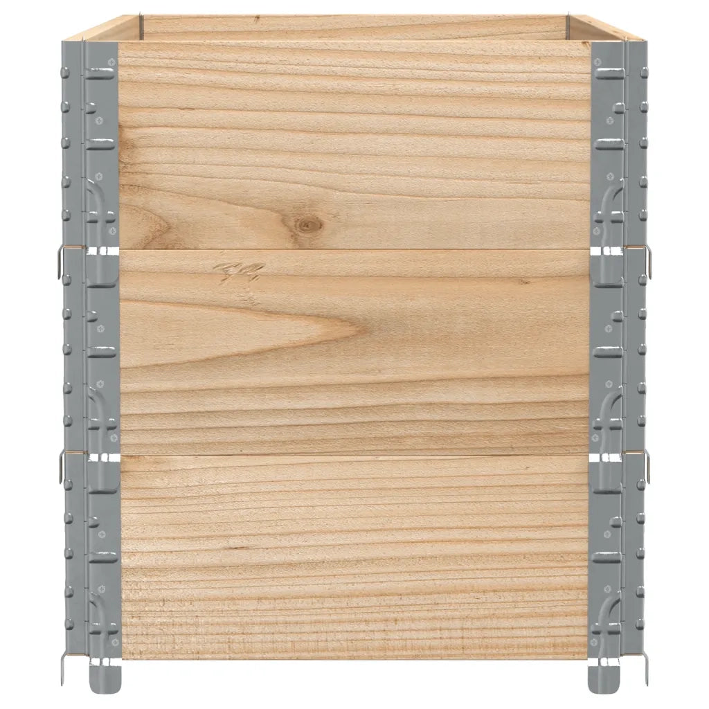 Paretali per Pallet 3 pz 100x50 cm in Legno Massello di Pino 3295370