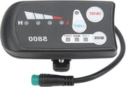 Display e-bike elettrico S800 con LED e misuratore di 36V 48V - Connessione acqua resistente - Universale - Accessorio per bicicletta elettrica