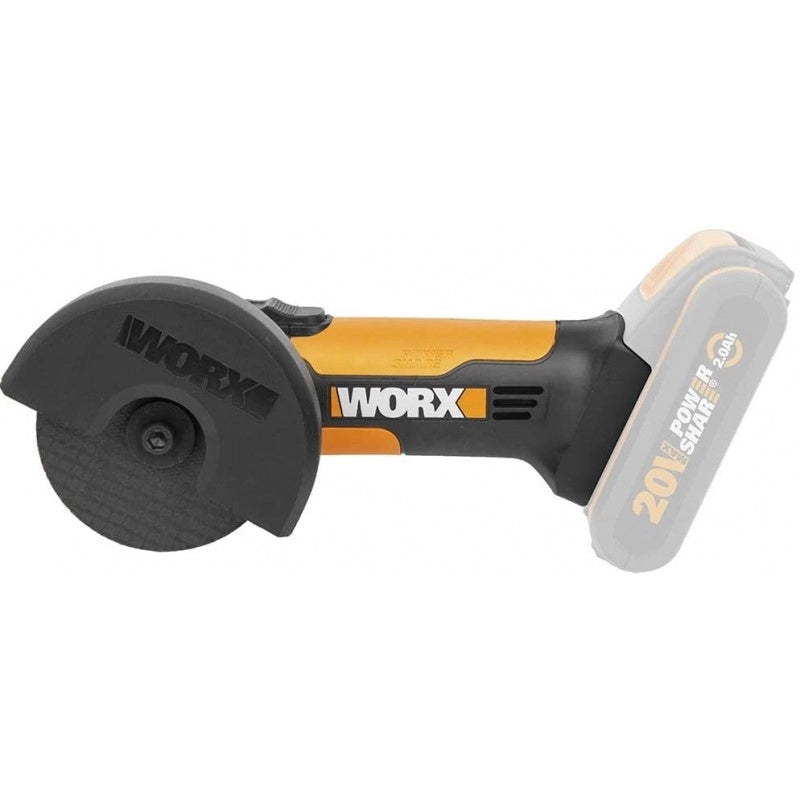 Smerigliatrice Angolare WX801.9 20V Disco 76mm Compatta per Taglio Metallo e Piastrelle - Worx
