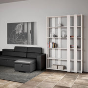 Composizione Libreria Small E Kato 6R 8 fasce lunghe - Bianco Frassino