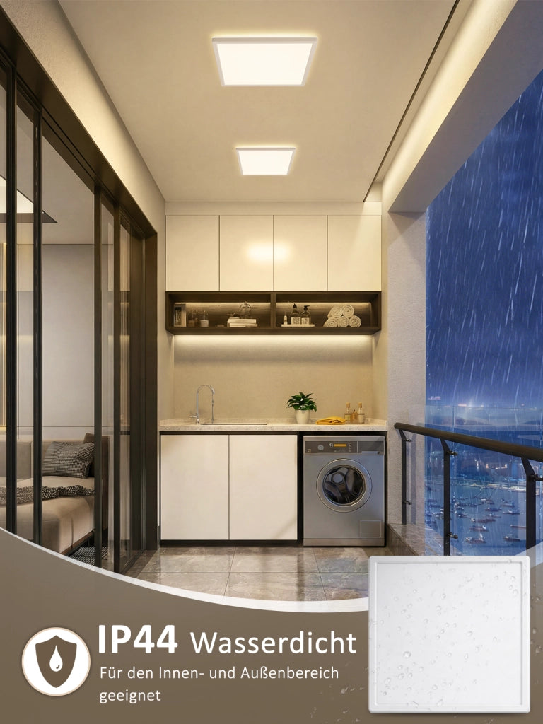 ZMH Lampada da Soffitto LED con Sensore di Movimento 18W 29cm Piatta 4000K Radar per Corridoio Scala