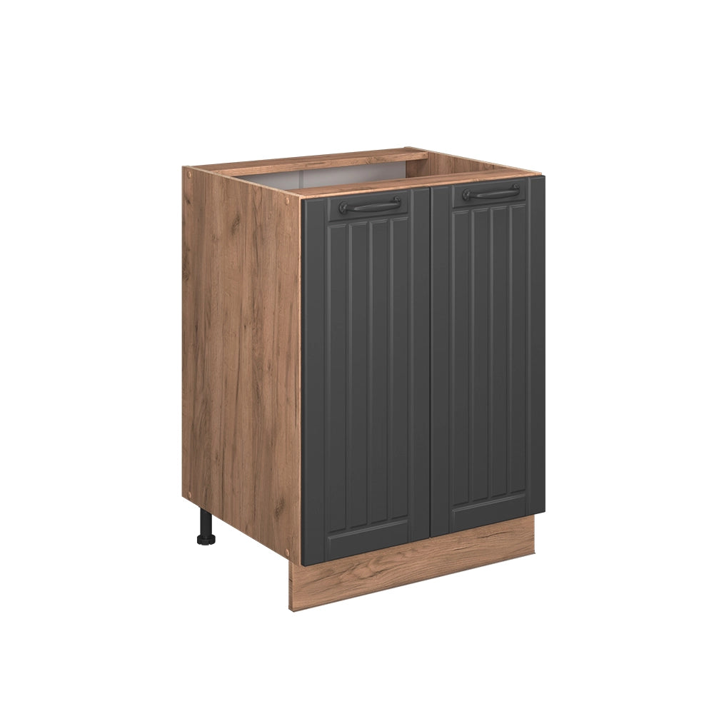 Vicco Mobiletto base cucina Grigio scuro 60 cm senza piano di lavoro