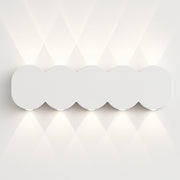 Applique da Muro 10 Led Lampada a Parete Bianco con Luce Bianco Freddo 26x8x3cm