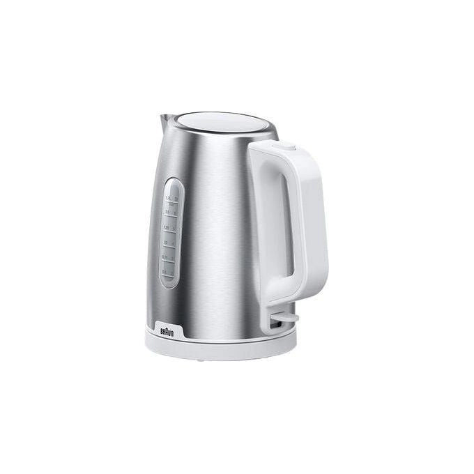 Braun WK 1500 bollitore elettrico 1,7 L 2200 W Acciaio inossidabile, Bianco