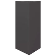 Fioriera rialzata triangolare per piante fiori e patio/giardino 40 x 34,5 x 70 cm acciaio nero 02_0038810