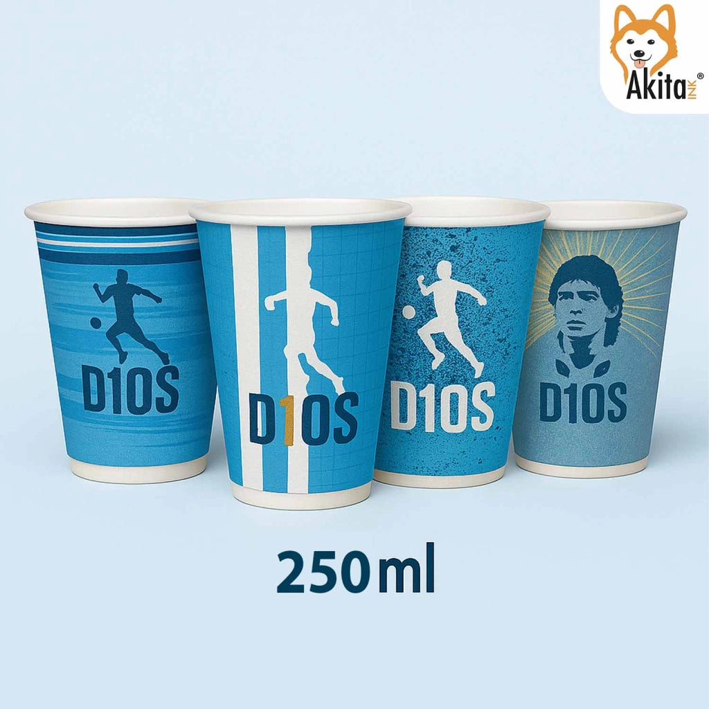 Akitaink Bicchieri D10S 250 ml 300 Pezzi Monouso Calcio