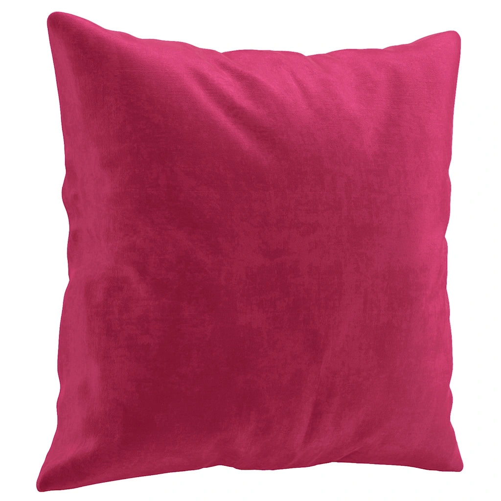 Set di Divani 4 pz con Cuscini Rosso Vino in Velluto