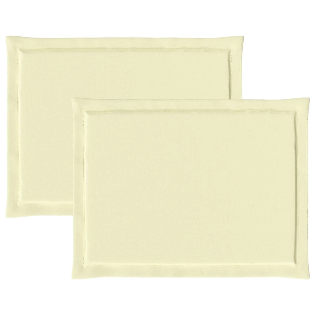 Cuscini per Seduta 2 pcs Crema 47 x 36 x 2 cm Poliestere 899965