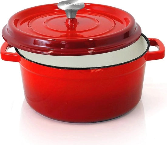 Ottone per cottura 5L - Cottura a vapore con coperchio autoadattivo - Ideale per stufate e cotture