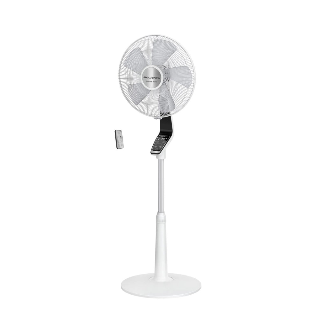 Rowenta Ventilatore a Piantana Turbo Silence Extreme VU5690F0 Nero-Bianco per una Freschezza Ottimale e Silenziosa in Casa