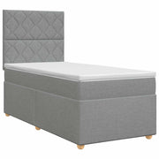 Letto box spring con materasso Grigio Chiaro 80 x 200 cm 3453760