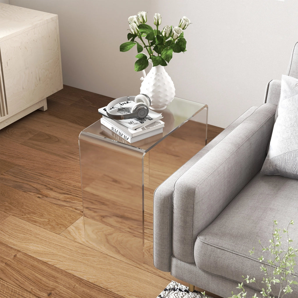 Tavolino da Caff¨¨ Acrilico Trasparente ¨C Minimal ¨C 53.5x30.5x53.5 cm