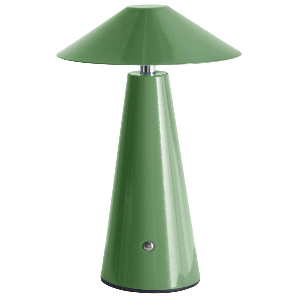 Lampada da tavolo verde a LED senza fili in ferro per interni Fungo moderno minimalista