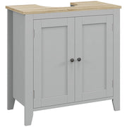Mobile sottolavabo con 2 ante e ripiano regolabile ¨C Xylo ¨C Grigio 60x30x60 cm