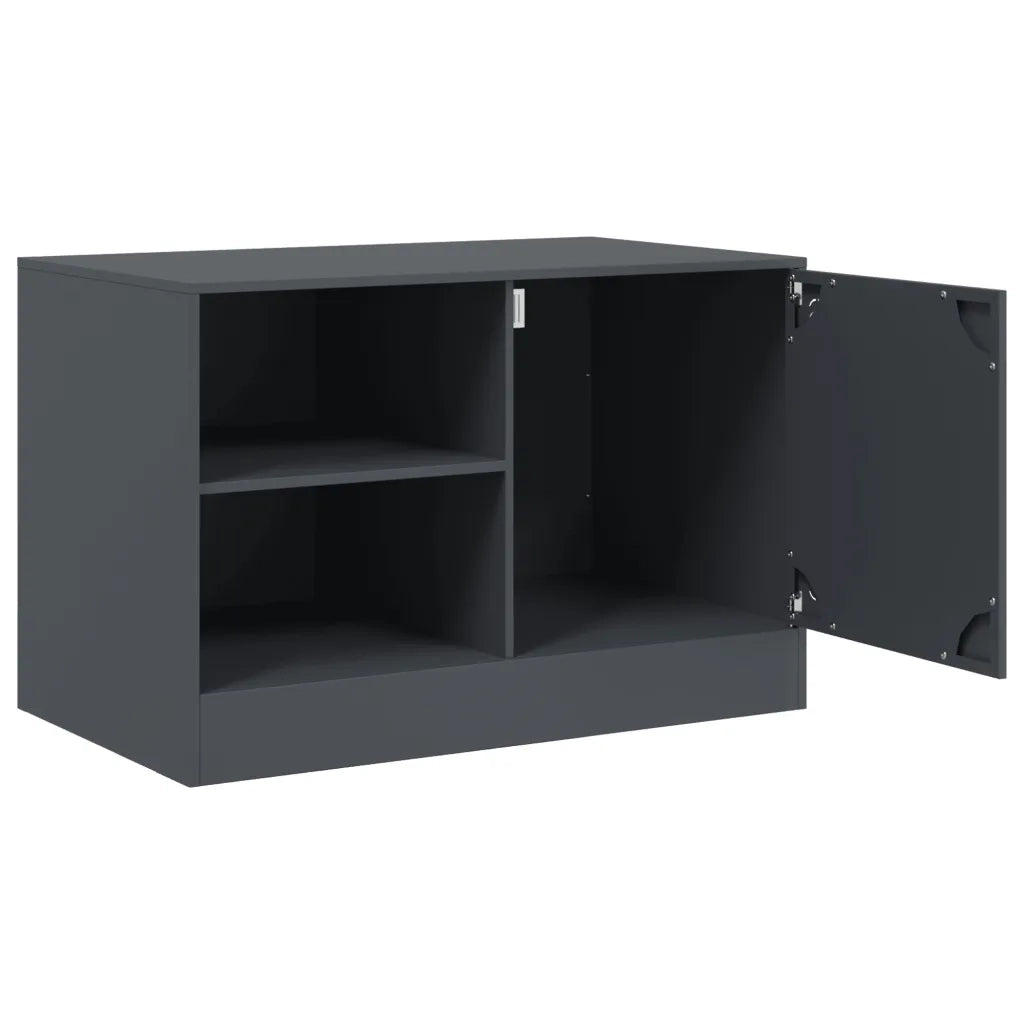 Mobile TV | Armadietto TV | Mobile Porta TV Antracite 67x39x44 cm in Acciaio