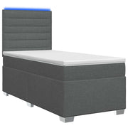 Letto box spring con materasso Grigio Scuro 80 x 200 cm Tessuto 3454734