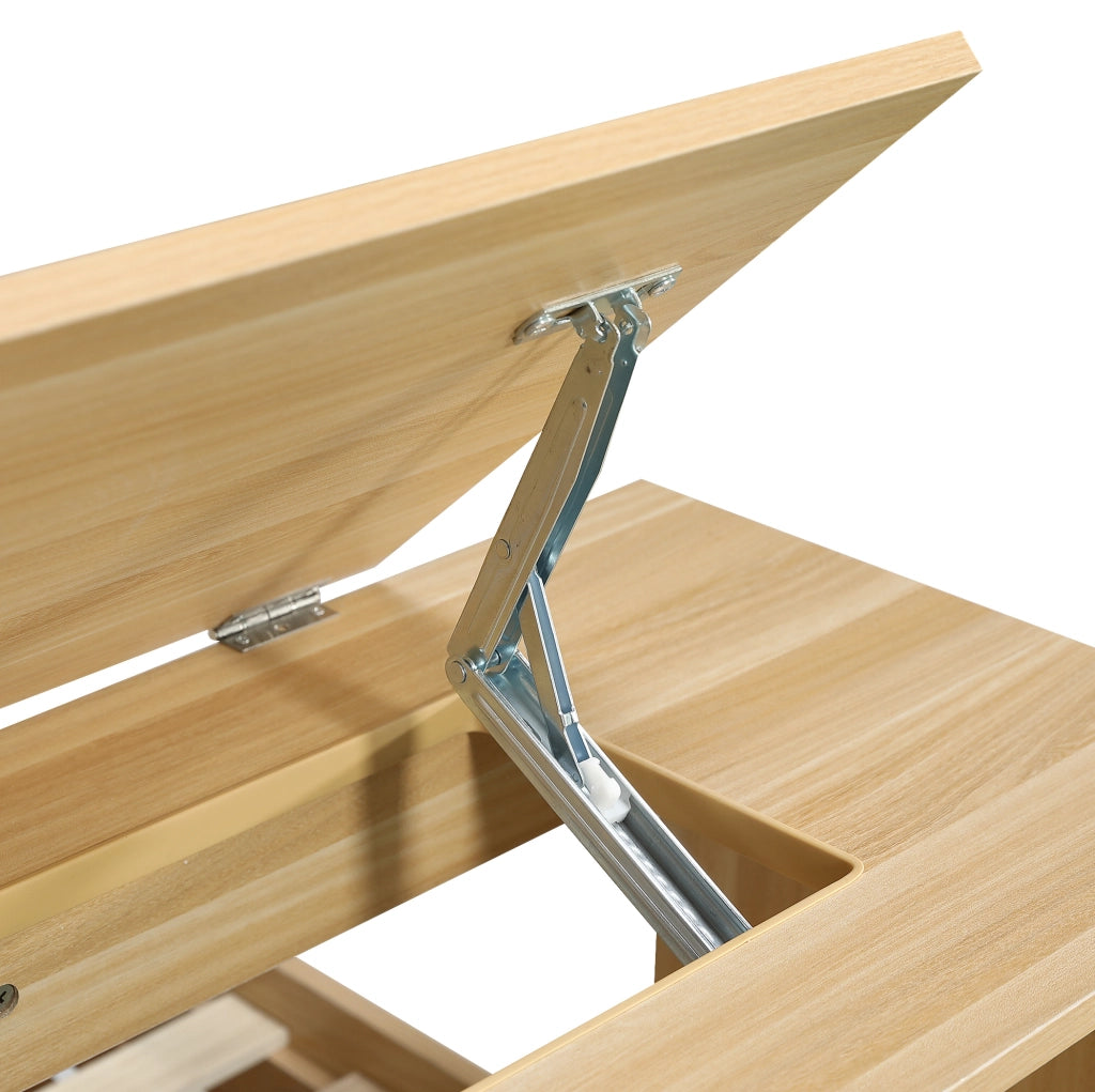 Letto singolo multifunzione con contenitore e tavolino pieghevole