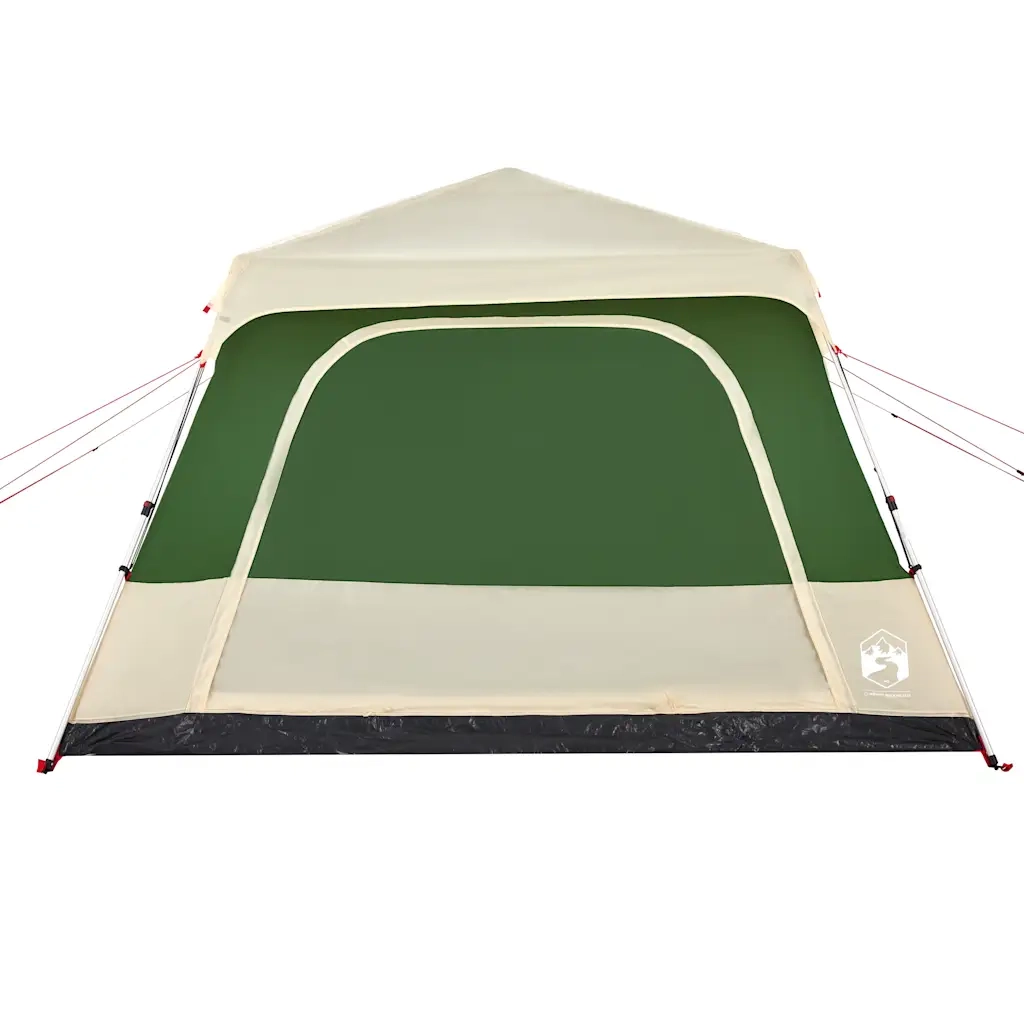 Tenda Familiare a Cupola 10 Persone-Tenda da campeggio Verde a Rilascio Rapido