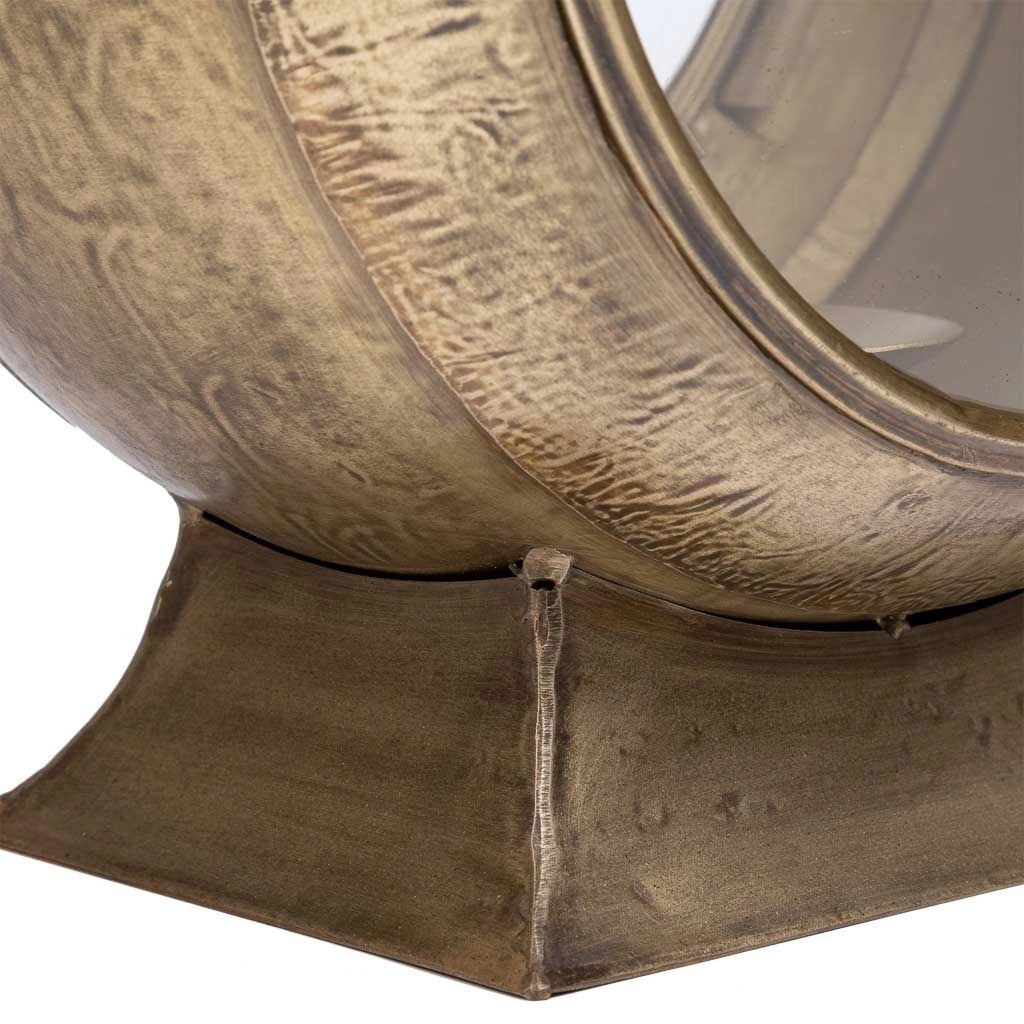 Candeliere in metallo dorato 33x21x47h