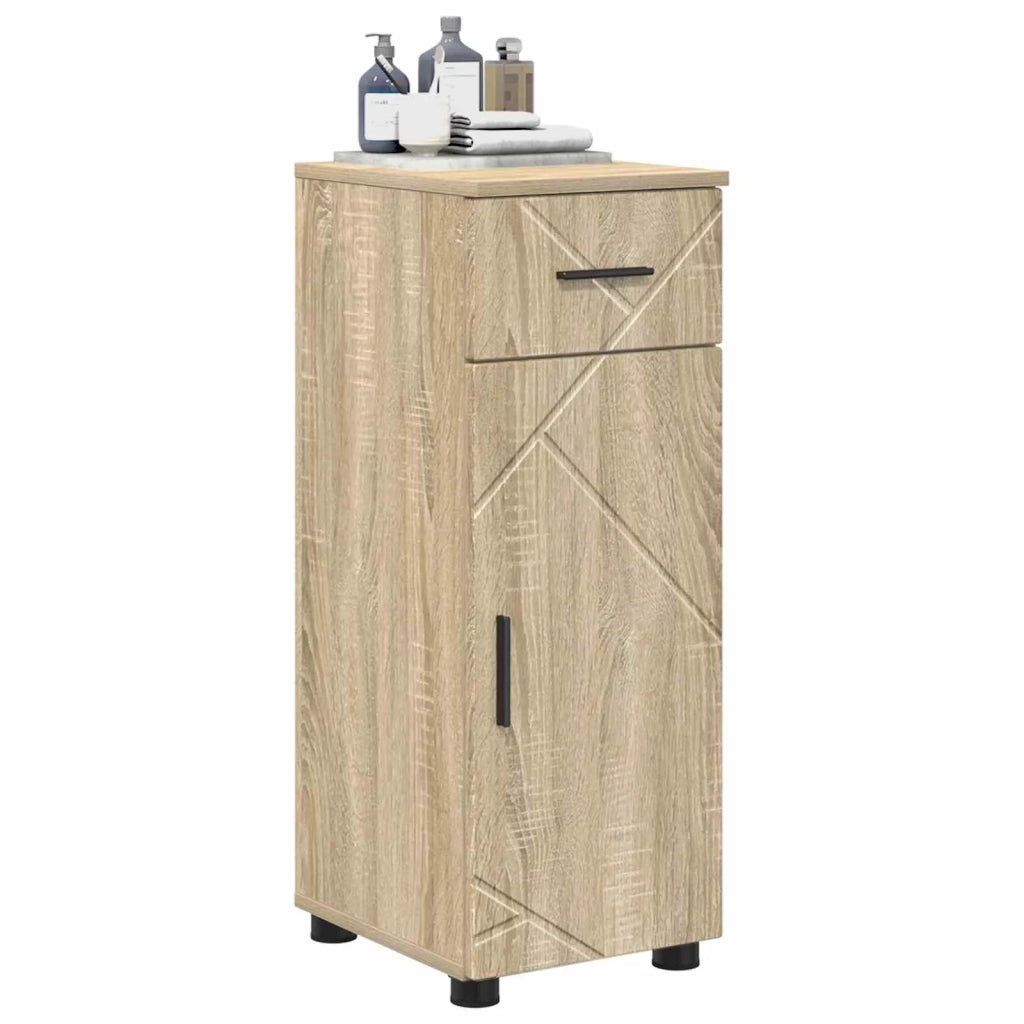 Mobile da Bagno con cassetto Rovere Sonoma 30 x 35 x 80 cm 883326