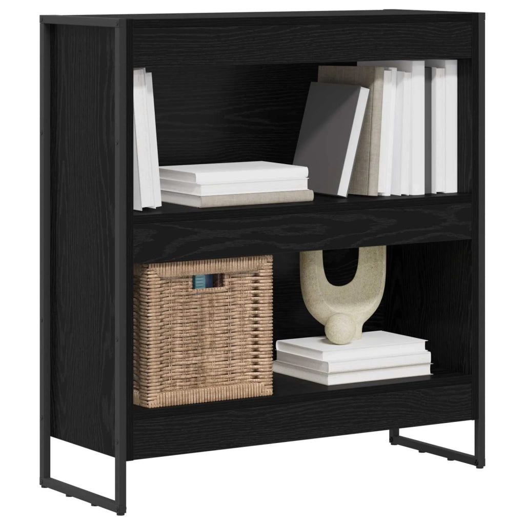 Armadio per Libri Rovere Nero 80 x 30 x 86,5 cm 886408