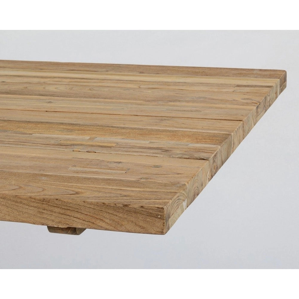 Tavolo da Esterno Giardino in Legno 240 x 100 cm Bianco Ramsey Bizzotto
