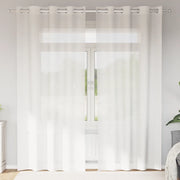 Tende in Voile con Occhielli 2 pz Bianco