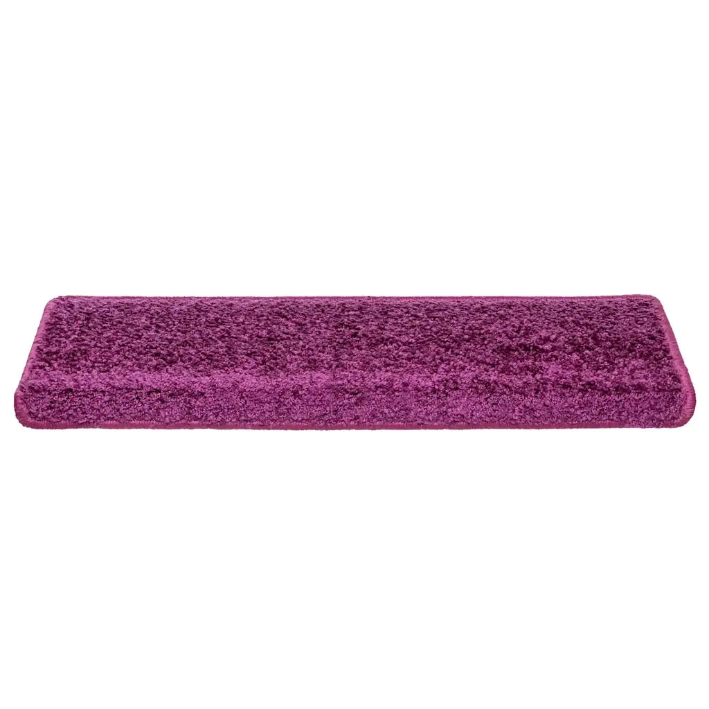 Tappetini per scale 30 pz 65x21x4 cm Viola Bordo rettangolare 3365830