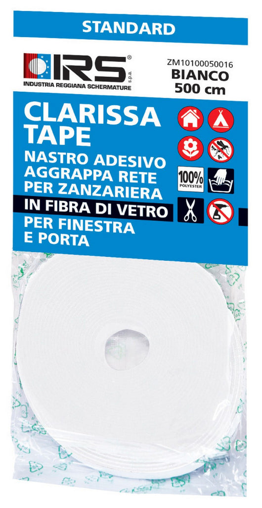 nastro aggrappa rete zanzariera 5 m bianco cod:ferx.953