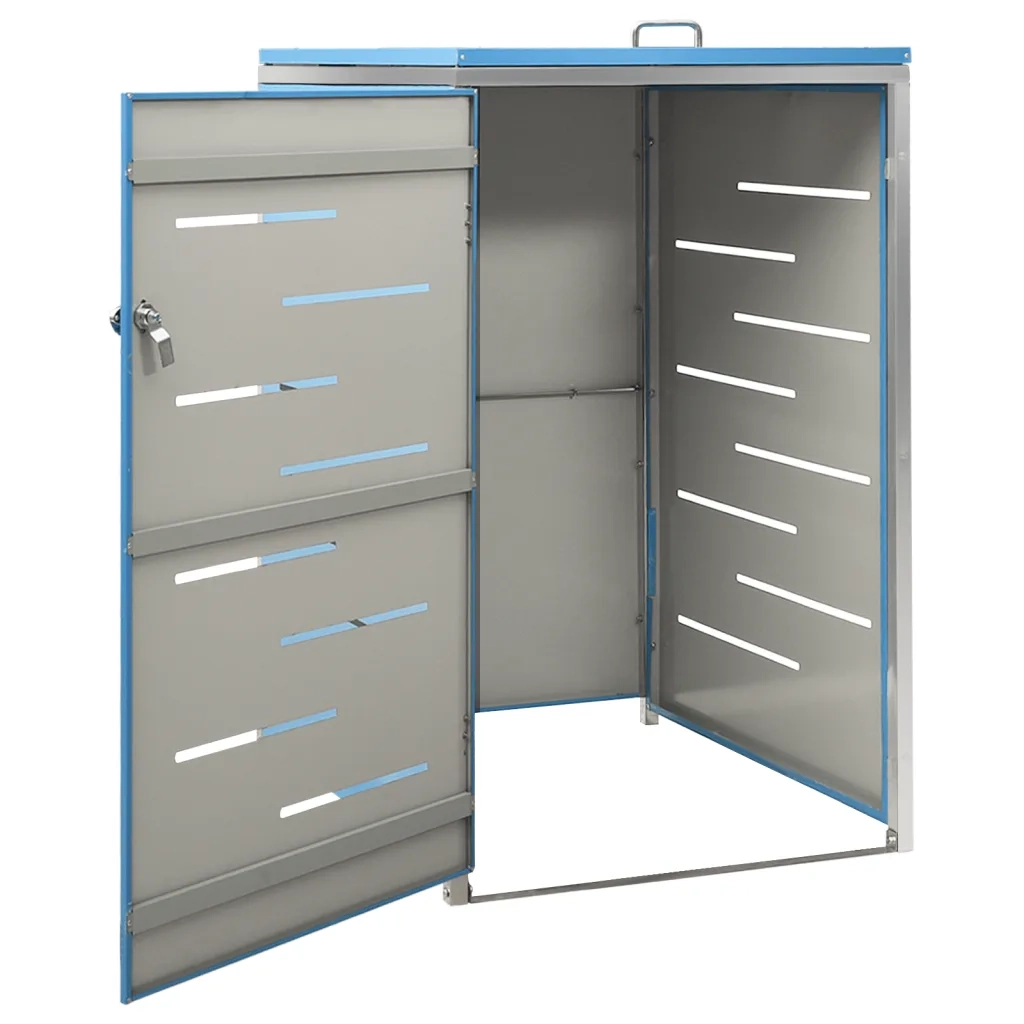 Copribidone per Spazzatura Singolo 69x77,5x112,5cm Acciaio Inox 149566
