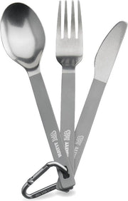 Set di forchette ultralight in titanio 3 pezzi - campeggio e trekking