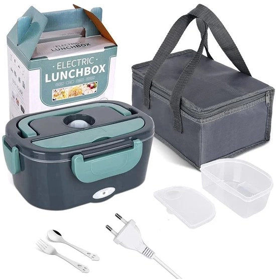 Lunchbox elettrica - Lunchbox elettrica con compartimenti per pasti caldi - 220V - 12V - Tromba alimentare - Per auto / Camion