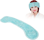 Pacco Gel Refrigerante per Migraine - Compresse Calda o Fredda per la Fronte - Rinfrescante per la Cefalea - Blu