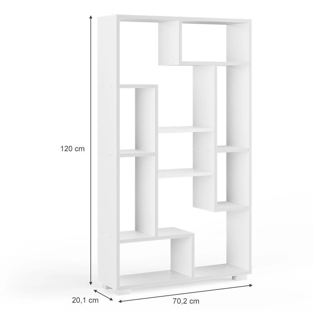 Vicco Scaffale Bianco 70.2 x 120 cm 9 scomparti