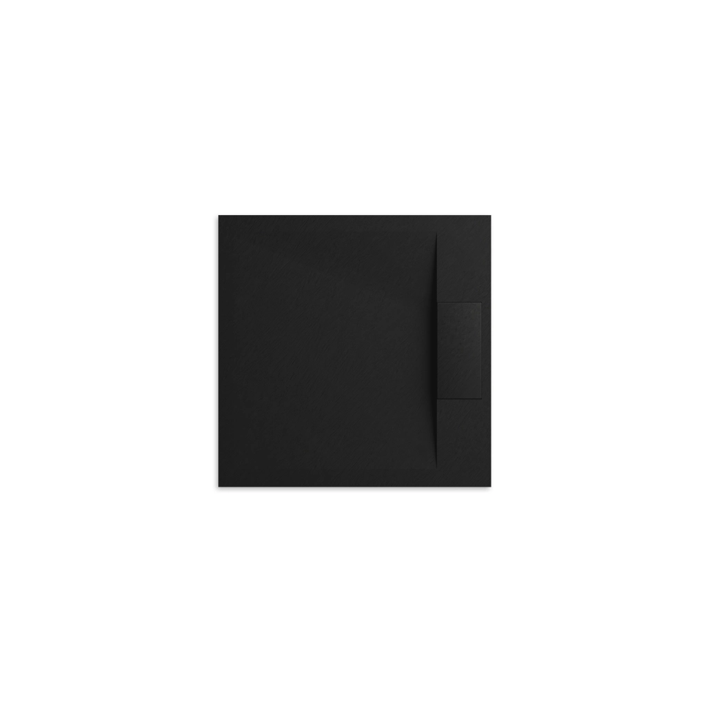 Piatto doccia 80x80 effetto pietra colore nero | Cosmos