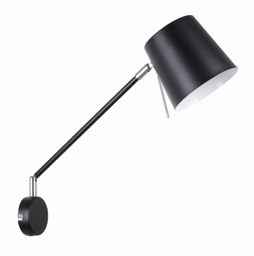 Applique Candellux KILLY in acciaio nera/cromo 1xE14